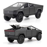 Tesla Cybertruck Moto Miniatura Metal Car Con Luz Y Soni [u]