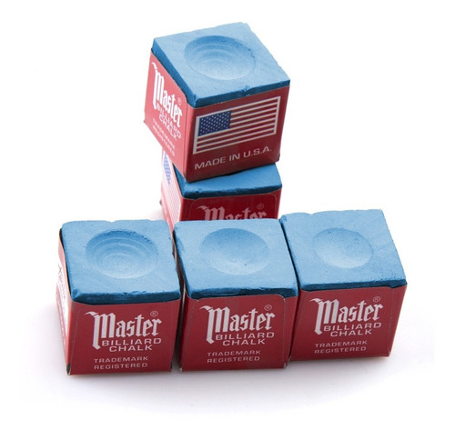 Pack 5 Tizas Master Para Pool Billar