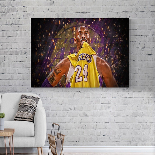 Lindo Quadro Tela Canvas Kobe Bryant Decoração Quarto Sala