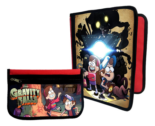 Combo Carpeta + Cartuchera Gravity Falls #22