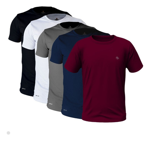 Kit 5 Camisas Dry Fit Masculina Tam. Especiais | Plus Size