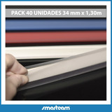 Porta Precios 34mm X 130 Cm  / Pack 40 Tiras / Mercado Envio