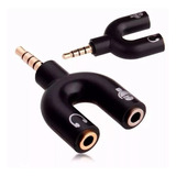 Adaptador Splitter P3 Headset Fone Microfone P2 X P3 Audio