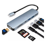 Adaptador Usb 3 Puertos Usb 1 Puerto Usb C  1 Hdmi Fervanero