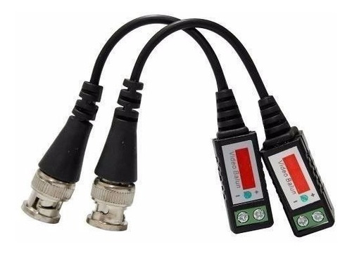 Par Conversor Video Balun Passivo Cftv 600 Mts