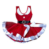 Conjunto Infantil Natal Natalino Com Saia De Tule