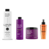 Alisado Lix Plex+shampoo Y Mascara Sin Sal+protector Termico