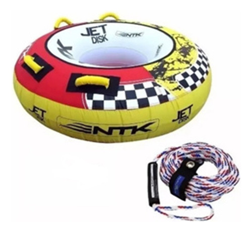 Kit Bóia Rebocável Jet Disk Nautika + Cabo Jet Nautika