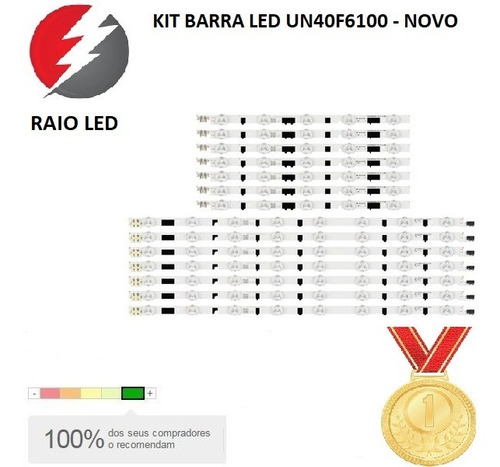 Kit 14 Barra Led Un40f5500 Un40f5200 Un40f6400 Novo