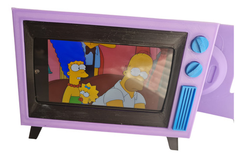 Tv De Los Simpson Porta Celular Impresión 3d