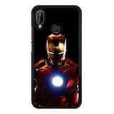 Funda Protector Para Huawei Ironman Marvel Fondo Negro