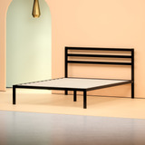 Cama Doble De 14'' Zinus Mia De Plataforma De Metal Negro