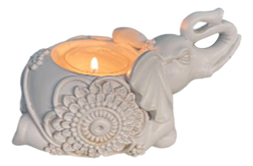 Candelero Con Forma De Estatua De Elefante, Decorativo, De R
