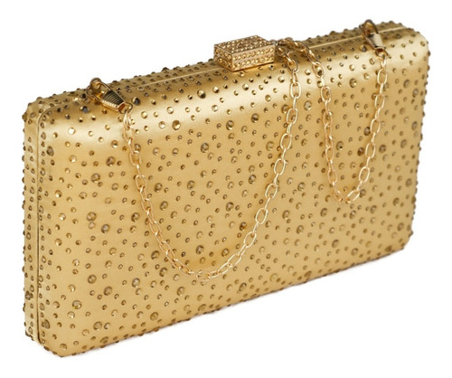 Bolsa Clutch Mano Fiesta Tz7801 Dorada