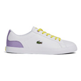 Tenis Lacoste Lerond 222 1 Cuj Blanco/purpura Mujer