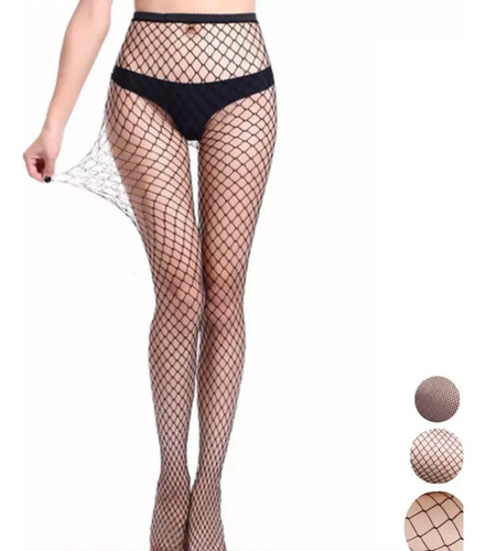 Medias Panty Sexy Piernas Moda Mujer Malla Lenceria 