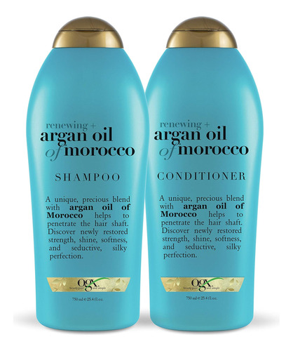 Ogx Champú Y Acondicionador Renewing + Aceite De Argán