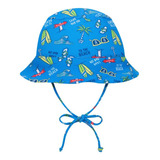 Traje De Baño Bebe Niño Gorro Uv 50+ H2o Celeste Wear Estamp