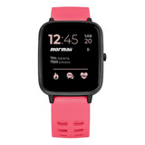 Relógio Smartwatch Mormaii Life Unissex Full Display Rosa Cor Da Caixa Preto Cor Do Bisel Cinza