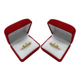 Par De Alianzas Facetadas Oro 18k Cod: 2170 Joyeria Esponda