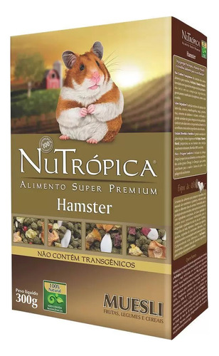 Ração Nutropica Hamster Muesli Adulto 300g