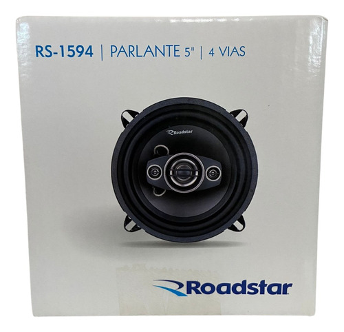 Alto Falante Roadstar 5 1/4 4 Vias 600w 60w Rms (2 Pçs)