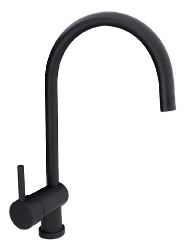 Griferia Cocina Hidromet Jockey Negro Monocomando Pico Bar