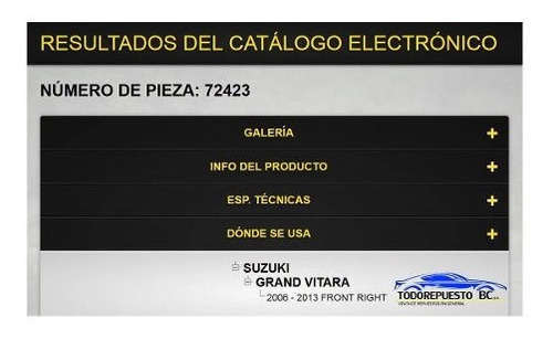 Amortiguador Delantero Suzuki Grand Vitara 2006-2013 Foto 5