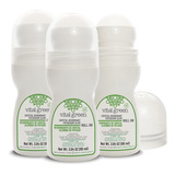 Vital Green Desodorante Roll On Natural 90ml (paquete 3 Und)