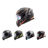 Jm Casco Moto Ls2 Ff 800 Storm Racer Nerve Negro Rojo Blanco