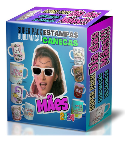 Pack Arte Dia Das Mães 2024 Canecas Sublimação +d 1000 Artes