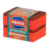 Esponja X2 Antibacterial Con Nanopartículas De Cobre Virutex
