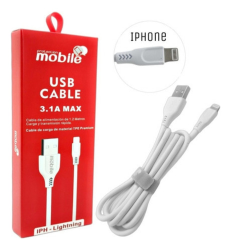Cable Rápido 3.1a Lighting Para iPhone. Carga & Datos