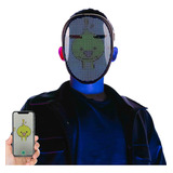 Mascara De Halloween Led App Programable Cosplay Masquerade