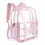 Mochila Transparente Mommore, Resistente, Gruesa, De Pvc Tra