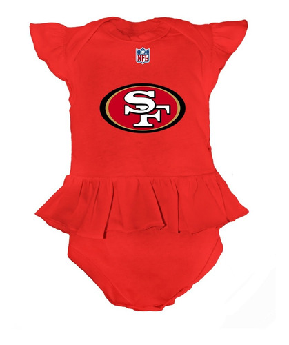 Pañalero Bebe Niña Vestido Futbol 49ers San Francisco Algodo