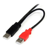 Cable 1,8m Usb 2.0 Mini B En Y Para Discos Duros Color Negro