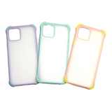 Carcasa Para iPhone 12 Borde Color Antigolpe