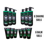 Combo 6 Shaving + 6 Balm Para Barba - Elfa For Man