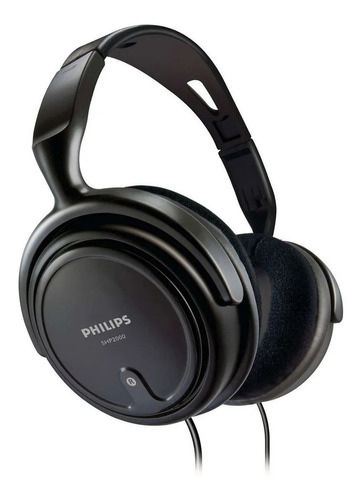 Audífono Philips Hifi Stereo Shp2000 Pc 3,5/6,3mm / Nexstore Color Negro