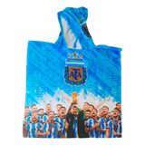 Poncho De Baño Infantil Selección Argentina Licencia Oficial