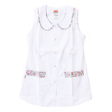 Camisola Pechera Guardapolvo Poncho Blanco Maestra 2785