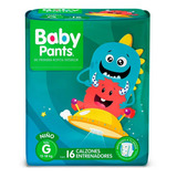 Calzones Entrenadores Baby Pants Niño Talla G 16 Piezas