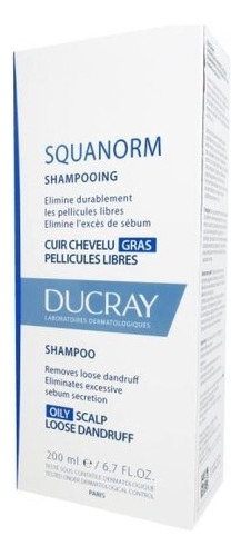  Ducray Squanorm Shampoo Tratamiento Caspa Grasa 200ml