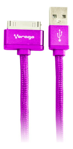 Cable Vorago Cab-118 Para iPhone 4 Morado 1 Metro /vc