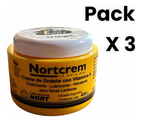 Crema De Ordeñe Nortcrem Original 450g Pack X 3 Unidades