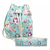 Kit Infantil Menina Bolsa E Estojo Sereias, Magicc Kids 891