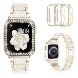  Correa Para Reloj Apple Watch Metalica Champagne 45mm.