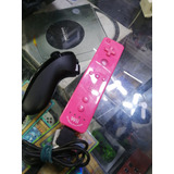 Wii Remote Rosa Y Nunchuck 