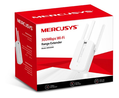 Extensor De Alcance Wi-fi Mercusys Mw300re 300mbps 2.4ghz